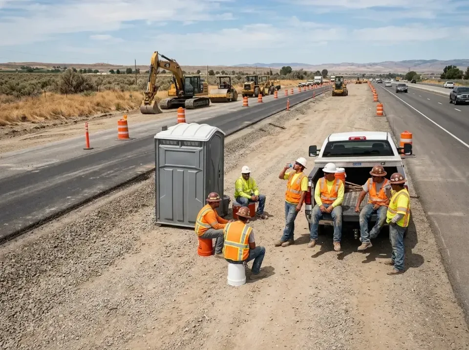 highway-road-construction-crew-007 — frequently asked questions, Porta Potty and Restroom Rentals in Spooner, WI